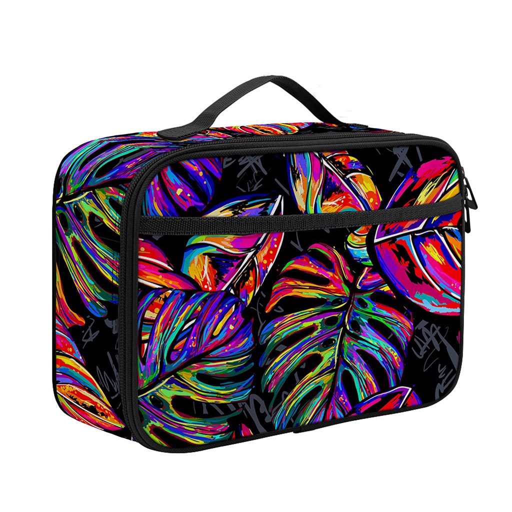 Colorful Leaf Tropical Pattern Print Portable Lunch Bag