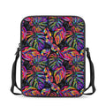 Colorful Leaf Tropical Pattern Print Rectangular Crossbody Bag