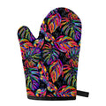 Colorful Leaf Tropical Pattern Print Single Oven Mitt