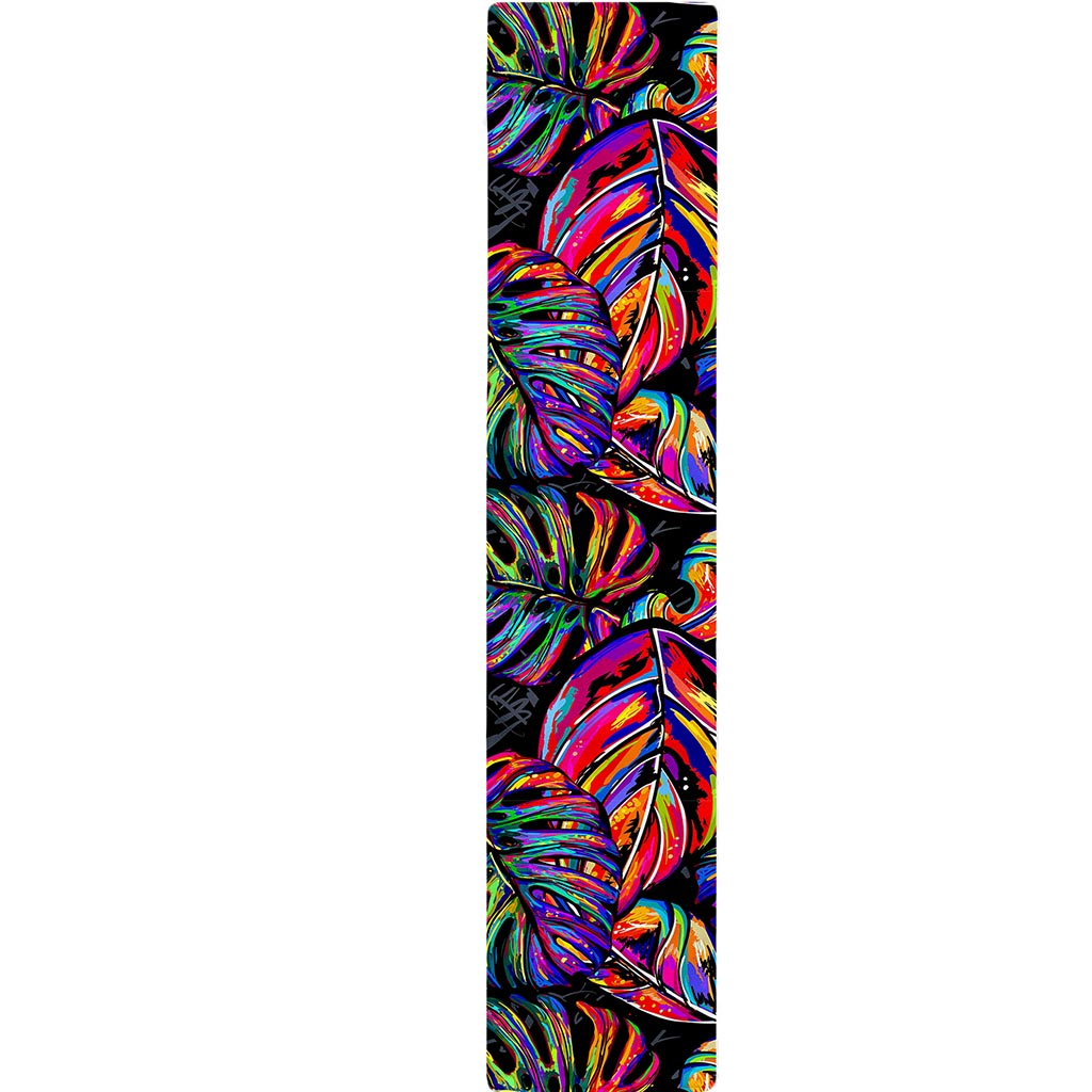 Colorful Leaf Tropical Pattern Print Table Runner