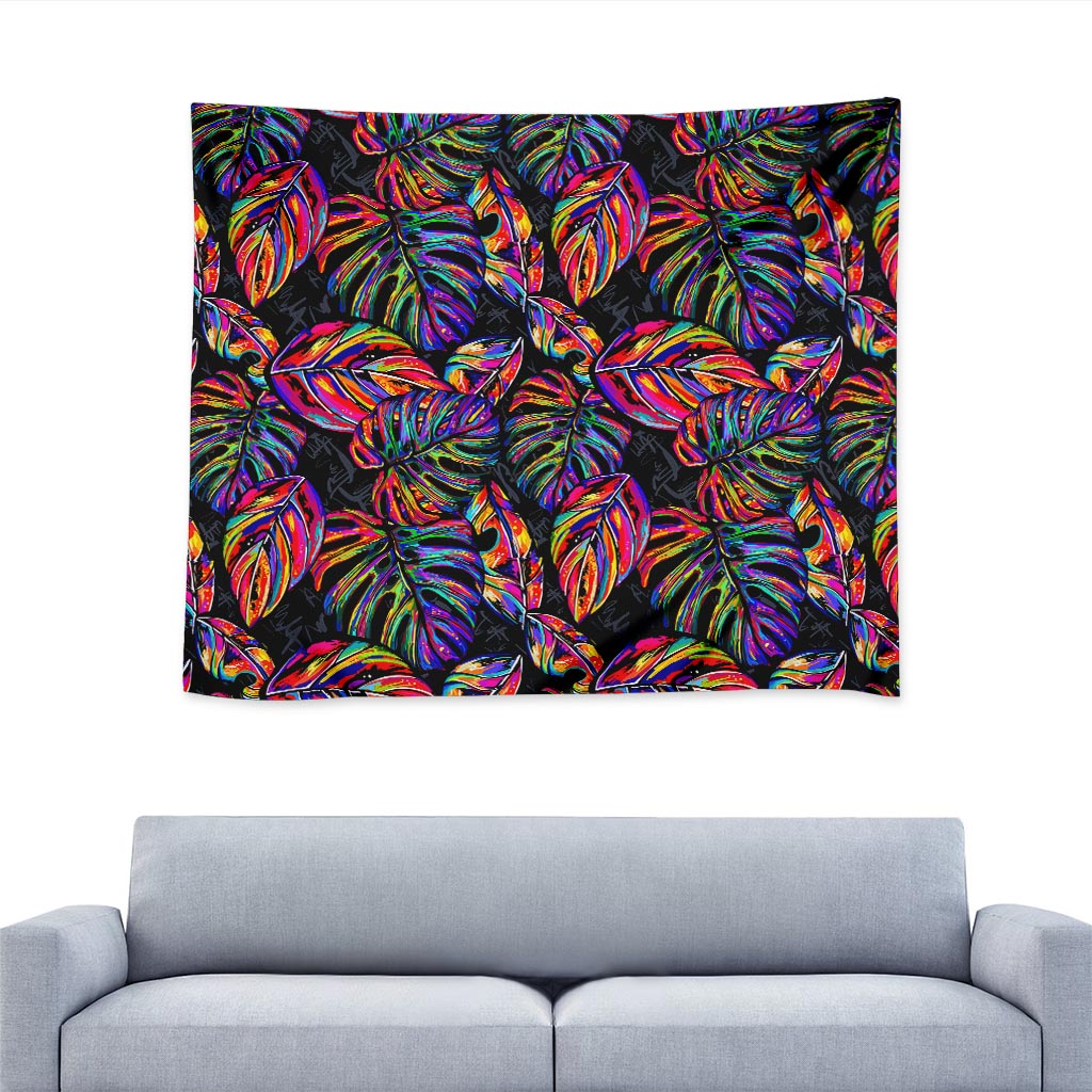 Colorful Leaf Tropical Pattern Print Tapestry