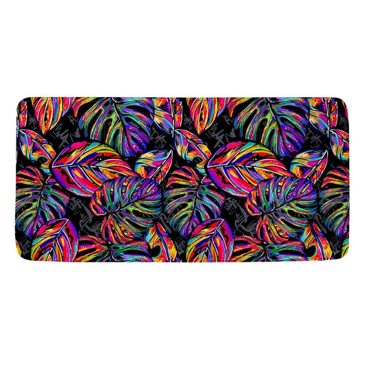 Colorful Leaf Tropical Pattern Print Towel