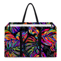 Colorful Leaf Tropical Pattern Print Utility Tote Bag