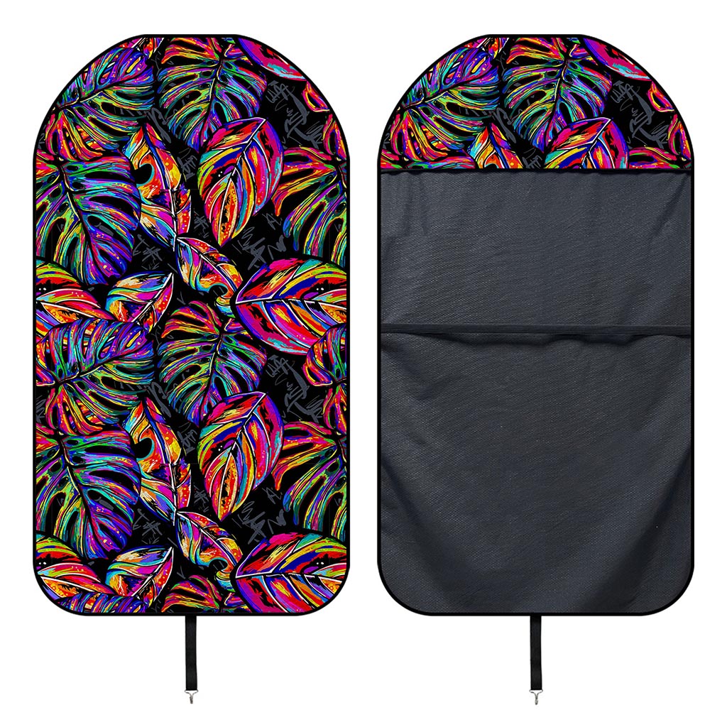 Colorful Leaf Tropical Pattern Print Waterproof Car Seat Cover