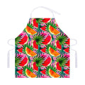 Colorful Leaf Watermelon Pattern Print Adjustable Apron