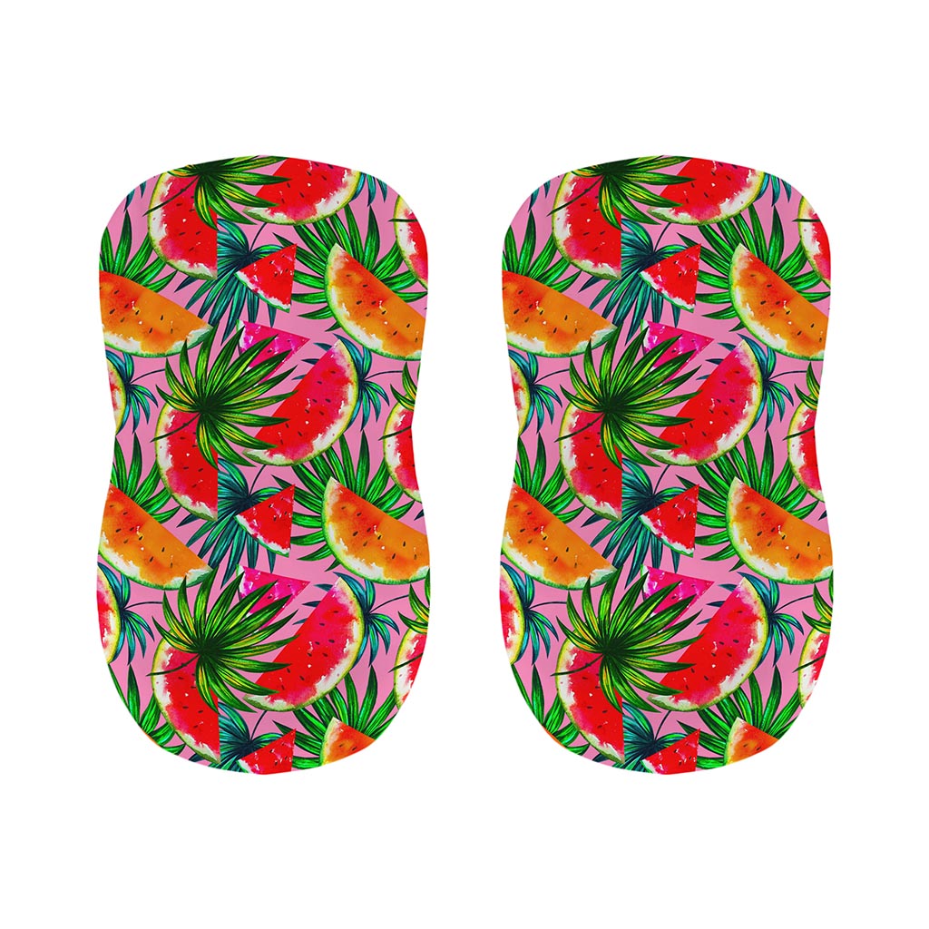 Colorful Leaf Watermelon Pattern Print Bar Stool Covers