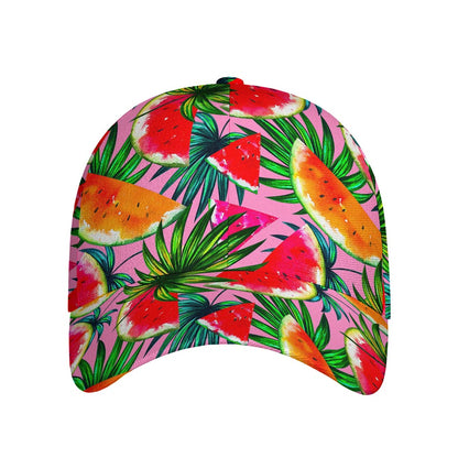 Colorful Leaf Watermelon Pattern Print Baseball Cap