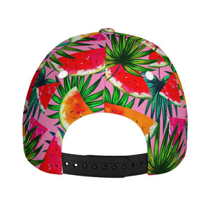 Colorful Leaf Watermelon Pattern Print Baseball Cap