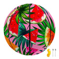 Colorful Leaf Watermelon Pattern Print Basketball
