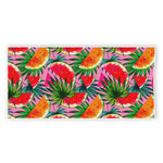 Colorful Leaf Watermelon Pattern Print Beach Towel