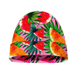Colorful Leaf Watermelon Pattern Print Beanie