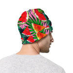 Colorful Leaf Watermelon Pattern Print Beanie