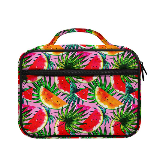 Colorful Leaf Watermelon Pattern Print Briefcase Bible Bag