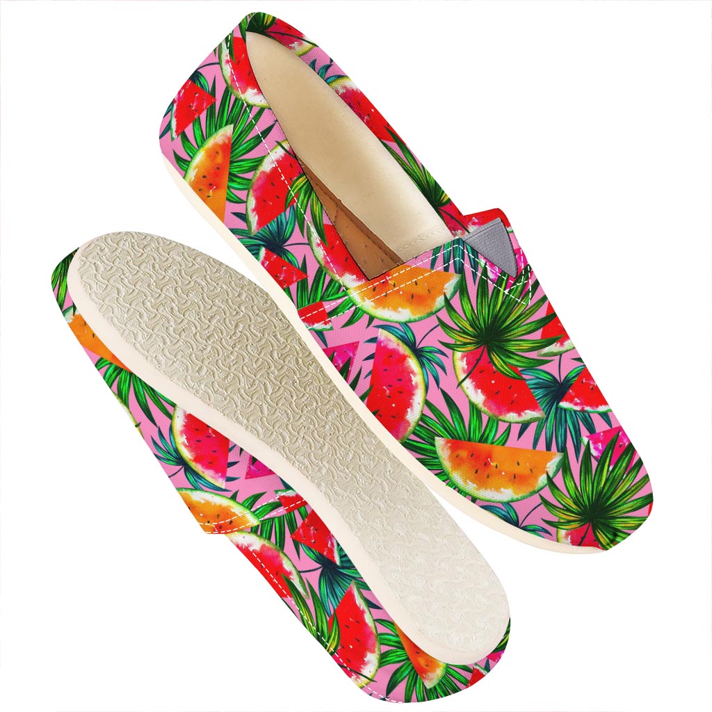 Colorful Leaf Watermelon Pattern Print Casual Shoes