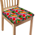 Colorful Leaf Watermelon Pattern Print Chair Cushion Cover