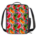 Colorful Leaf Watermelon Pattern Print Crossbody Lunch Bag