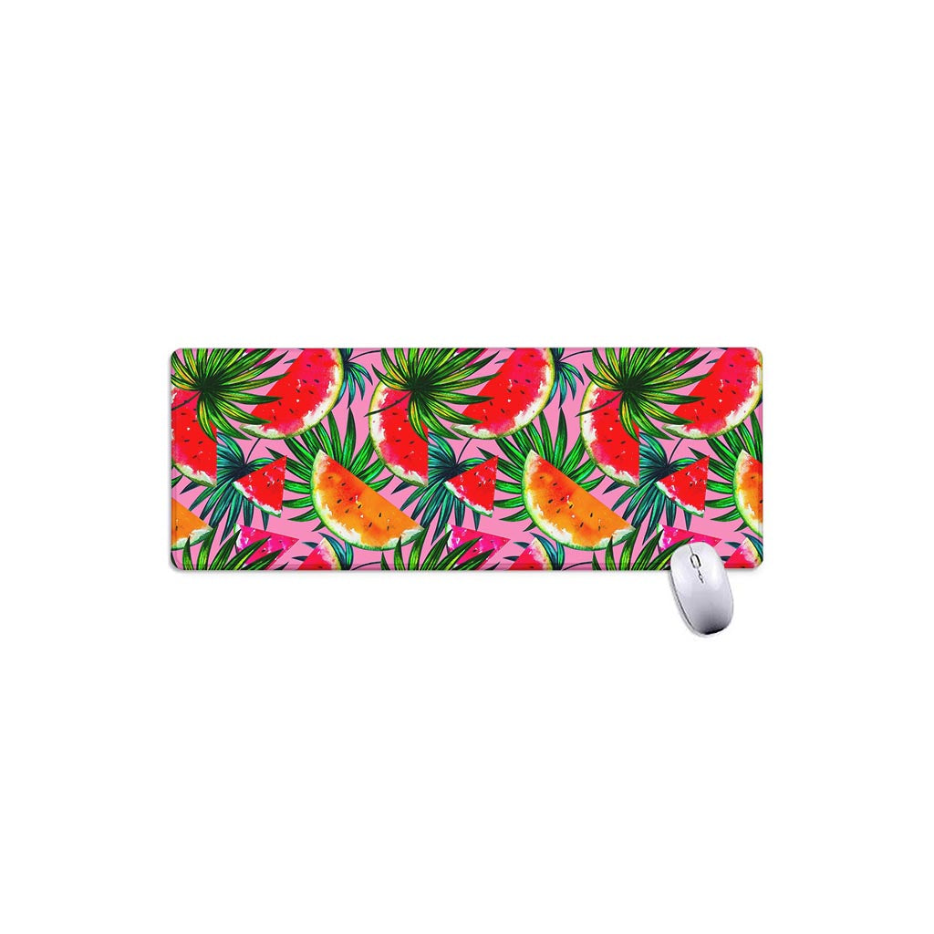 Colorful Leaf Watermelon Pattern Print Extended Mouse Pad