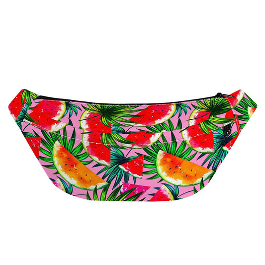 Colorful Leaf Watermelon Pattern Print Fanny Pack