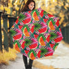 Colorful Leaf Watermelon Pattern Print Foldable Umbrella