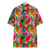 Colorful Leaf Watermelon Pattern Print Hawaiian Shirt