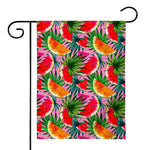 Colorful Leaf Watermelon Pattern Print House Flag