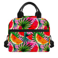 Colorful Leaf Watermelon Pattern Print Insulated Lunch Bag