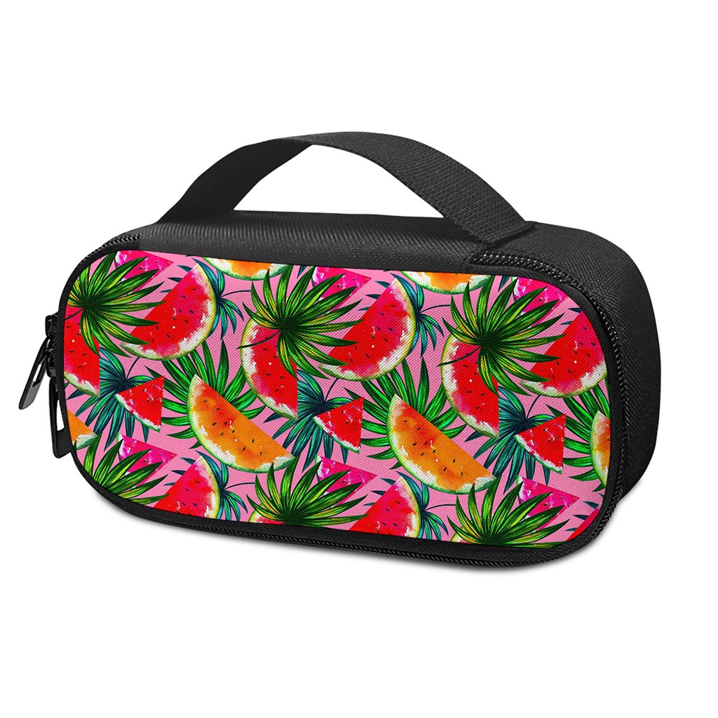 Colorful Leaf Watermelon Pattern Print Insulin Cooler Travel Case
