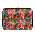 Colorful Leaf Watermelon Pattern Print Laptop Sleeve