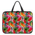 Colorful Leaf Watermelon Pattern Print Laptop Sleeve With Handle