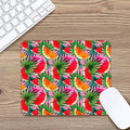 Colorful Leaf Watermelon Pattern Print Mouse Pad