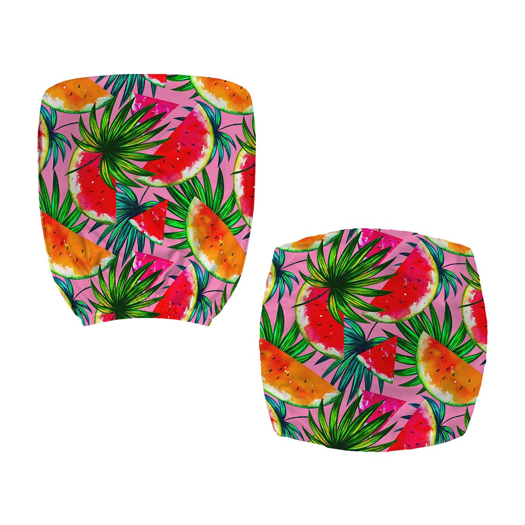 Colorful Leaf Watermelon Pattern Print Office Chair Cover