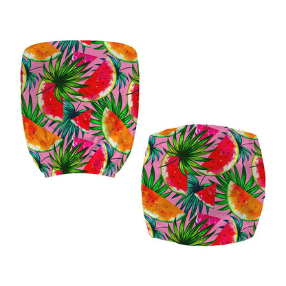 Colorful Leaf Watermelon Pattern Print Office Chair Cover