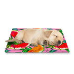 Colorful Leaf Watermelon Pattern Print Pet Cooling Mat Cover