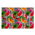 Colorful Leaf Watermelon Pattern Print Placemat