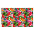 Colorful Leaf Watermelon Pattern Print Polyester Doormat