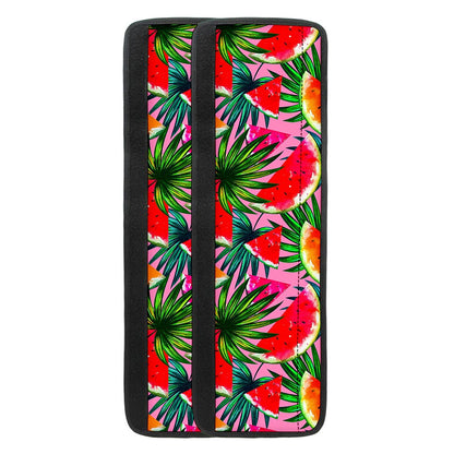 Colorful Leaf Watermelon Pattern Print Refrigerator Handle Covers
