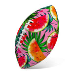 Colorful Leaf Watermelon Pattern Print Rugby Ball