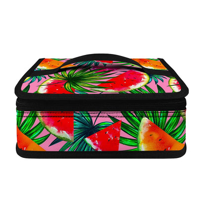 Colorful Leaf Watermelon Pattern Print Small Lunch Bag