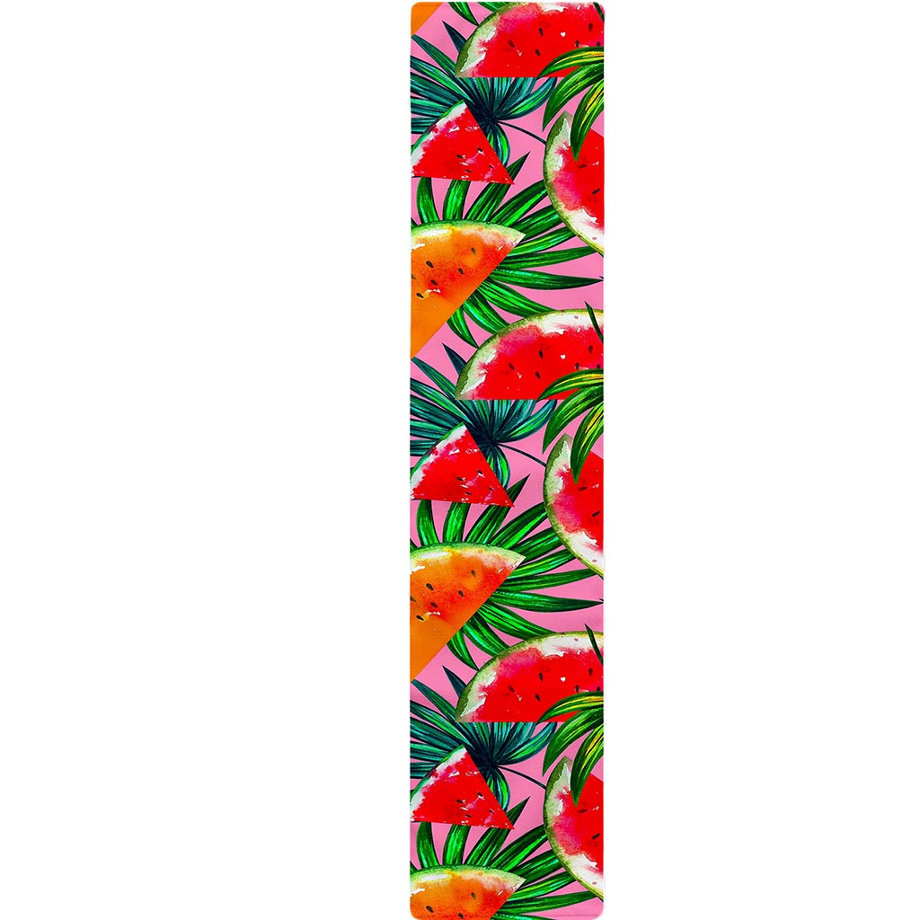 Colorful Leaf Watermelon Pattern Print Table Runner