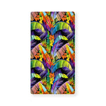 Colorful Leaves Tropical Pattern Print Baby Crib Sheet