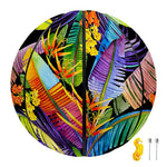 Colorful Leaves Tropical Pattern Print Basketball