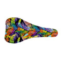Colorful Leaves Tropical Pattern Print Bicycle Seat Cover
