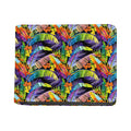 Colorful Leaves Tropical Pattern Print Bifold Wallet