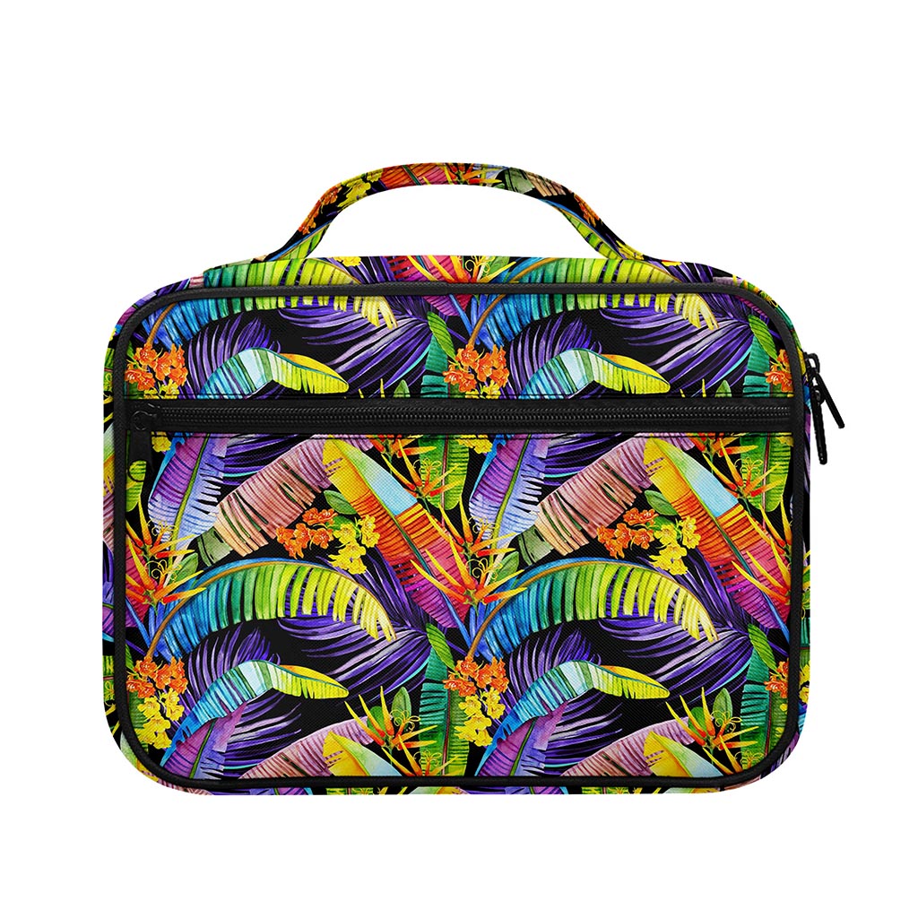 Colorful Leaves Tropical Pattern Print Briefcase Bible Bag