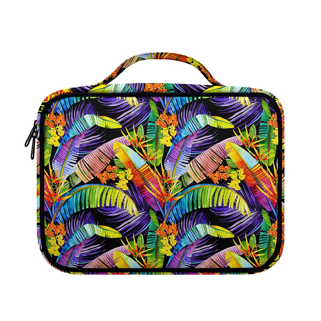 Colorful Leaves Tropical Pattern Print Briefcase Bible Bag