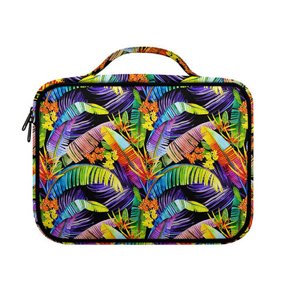Colorful Leaves Tropical Pattern Print Briefcase Bible Bag
