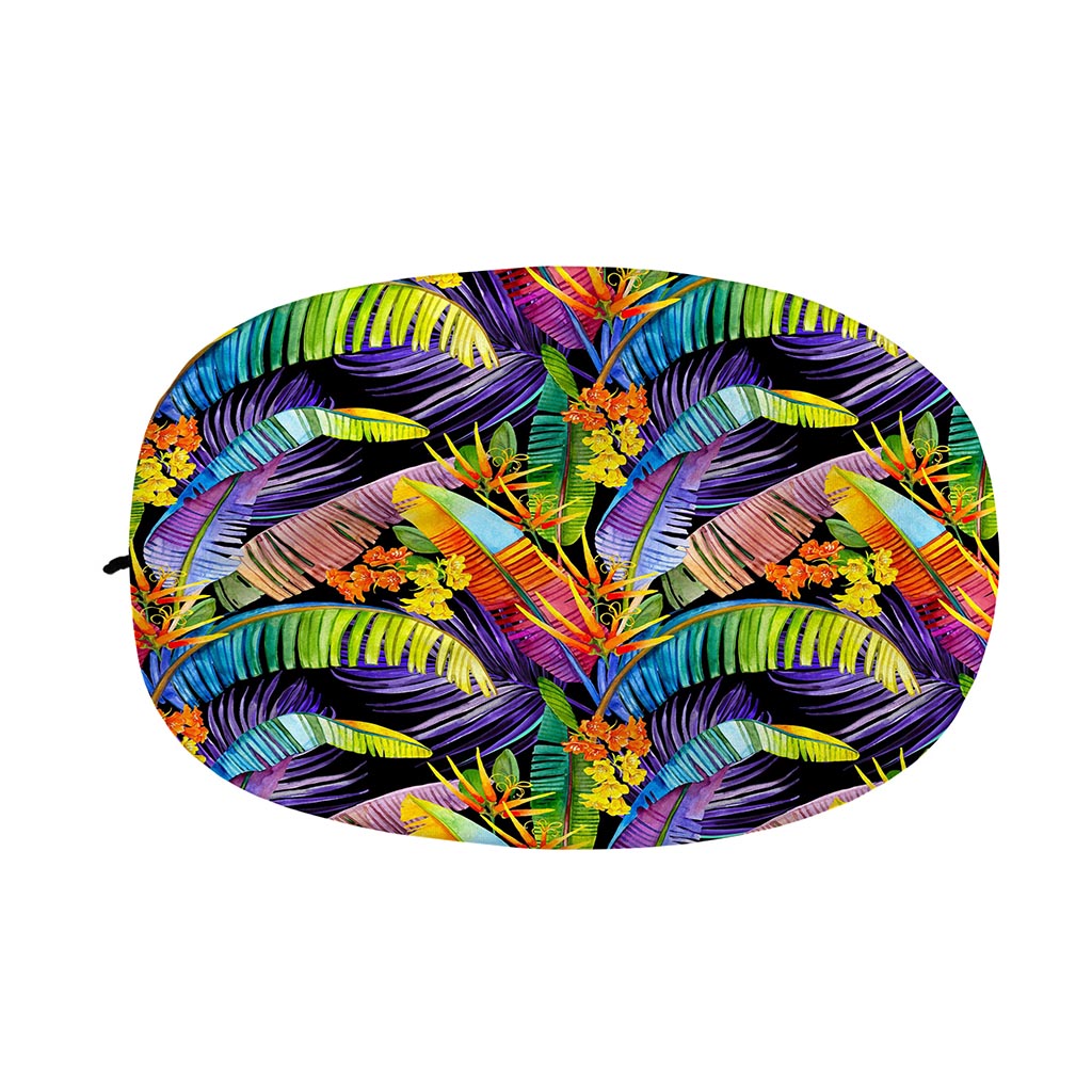 Colorful Leaves Tropical Pattern Print Car Side Mirror Covers