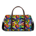 Colorful Leaves Tropical Pattern Print Duffel Bag