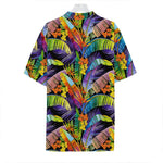 Colorful Leaves Tropical Pattern Print Hawaiian Shirt