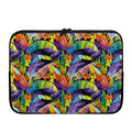 Colorful Leaves Tropical Pattern Print Laptop Sleeve